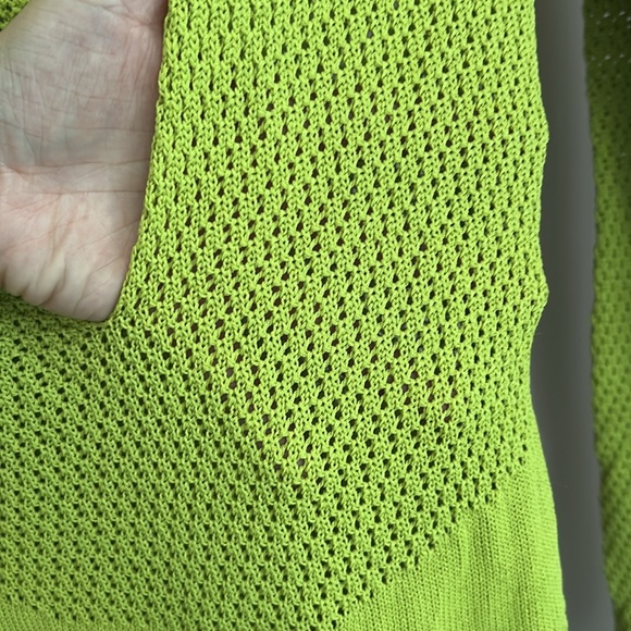 Mucri NWT Deep Scoop Neck Knitted Maxi Dress Stretch In Fig Leaf Size XL - Picture 13 of 16